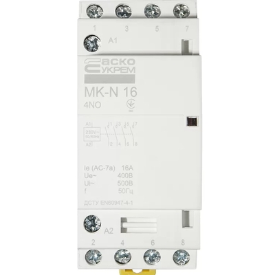 Контактор АсКо MK-N 16A, 4NO (A0040030026)