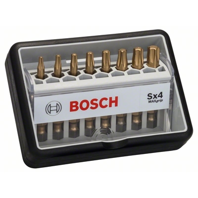 Набор Bosch Robust Line из 8 бит Sx Max Grip, 2607002573 (2607002573)