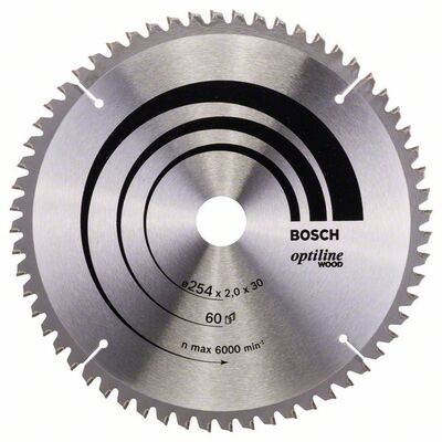 Пильный диск Bosch Optiline Wood, 254x30 мм. (2608640436)