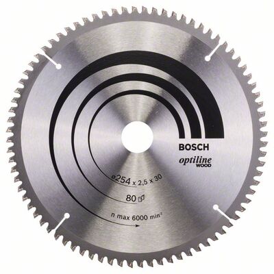 Пильный диск Bosch Optiline Wood, 254x30 мм. (2608640437)