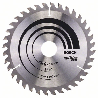 Пильный диск Bosch Optiline Wood, 180x30 мм. (2608640609)