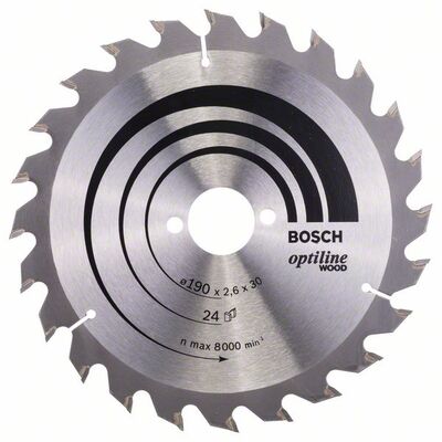 Пильный диск Bosch Optiline Wood, 190x30 мм. (2608640615)