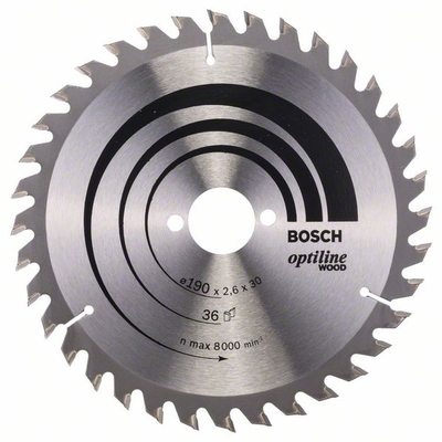 Пильный диск Bosch Optiline Wood, 190x30 мм. (2608640616)