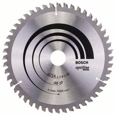 Пильный диск Bosch Optiline Wood, 216x30 мм. (2608640641)