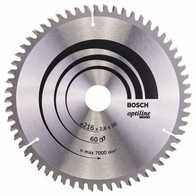 Пильный диск Bosch Optiline Wood, 216x30 мм. (2608640642)