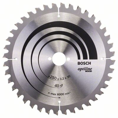 Пильный диск Bosch Optiline Wood, 250x30 мм. (2608640643)