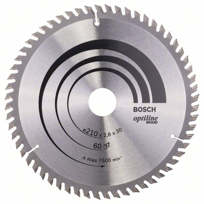 Пильный диск Bosch Optiline Wood, 210x30 мм. (2608641190)