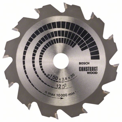 Пильный диск Bosch Construct Wood, 150x20 мм. (2608641199)