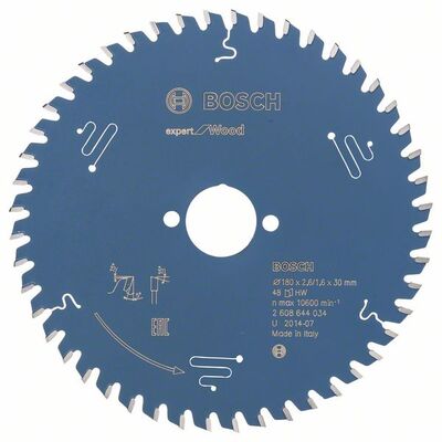 Пильный диск Bosch Expert for Wood, 180x30 мм. (2608644034)