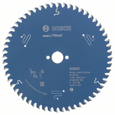 Пильный диск Bosch Expert for Wood, 190x20 мм. (2608644046)