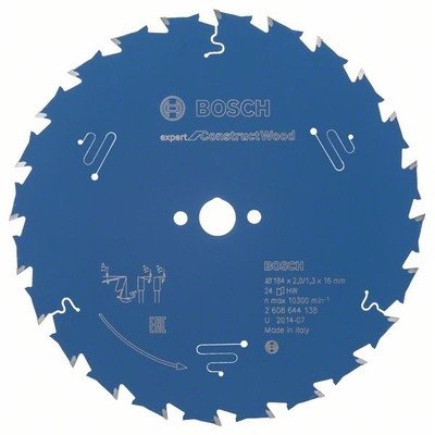 Пильный диск Bosch Expert for Construct Wood, 184x30 мм. (2608644138)