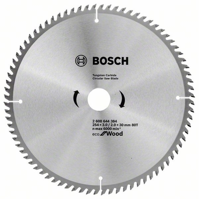 Пильный диск Bosch Eco for wood, 254x30 мм. (2608644384)