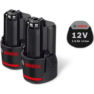 Аккумулятор Bosch GBA 12V 1.5Ah, 2 шт. (1600Z0003Z)