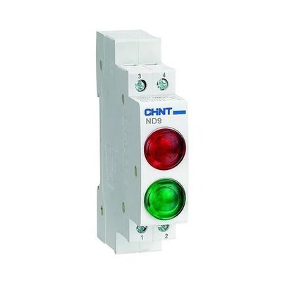 Индикатор Chint ND9-2/GG, 230В, AC/DC, зеленый/зеленый (594133)