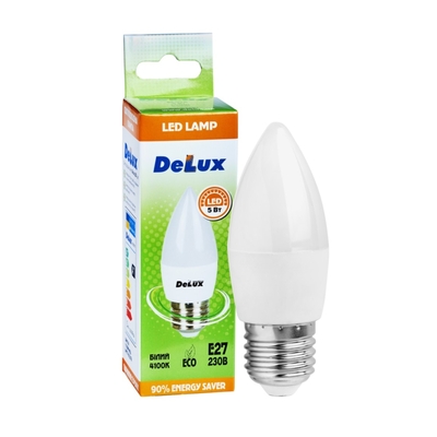 Лампа Delux BL37B 5Вт, 4100K, E27 (90002757)