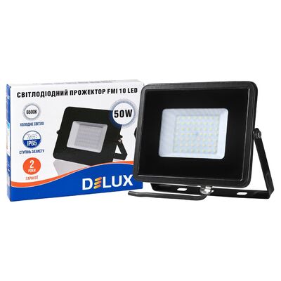 Прожектор Delux FMI 10 LED, 50Вт, 6500K, IP65 (90008738)