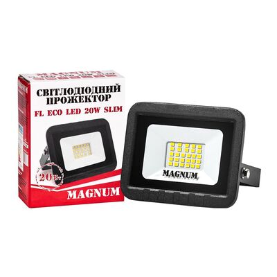 Прожектор Magnum FL ECO LED slim, 20Вт, 6500K, IP65 (90011659)