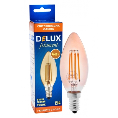 Лампа Delux BL37B, 4Вт, 2700K, E14 (90011682)