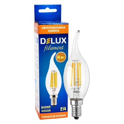 Лампа Delux BL37B, 4Вт, 4000K, E14 (90011686)