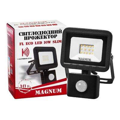 Прожектор Magnum FL ECO LED slim, 10Вт, 6500K, IP44, с ДД (90014086)