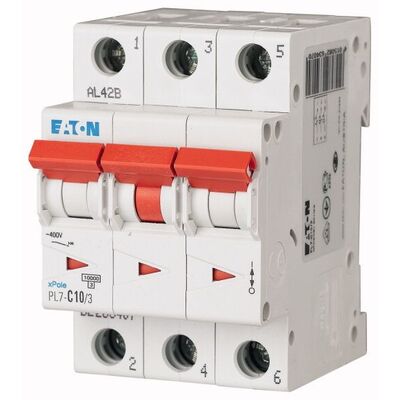 Автоматический выключатель Eaton PL7-D10/3 (263419)