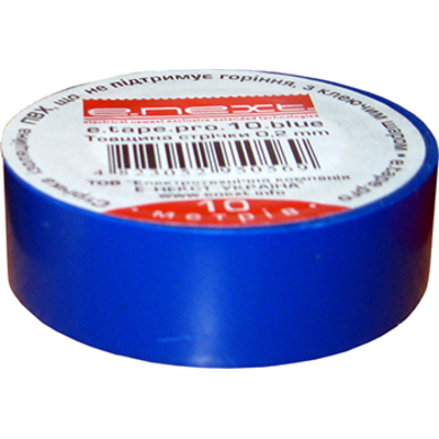 Изолента E.Next e.tape.pro.10.blue, 10 м., синий (p0450005)
