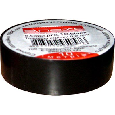 Изолента E.Next e.tape.pro.10.black, 10 м., черный (p0450006)