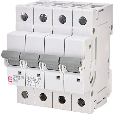 Автоматический выключатель ETI Etimat P10 3+N, K0.5, 10kA (270543104)