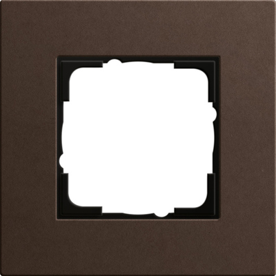 Рамка Gira Esprit 1 п., Linoleum-Multiplex, темно-коричневый (0211223)