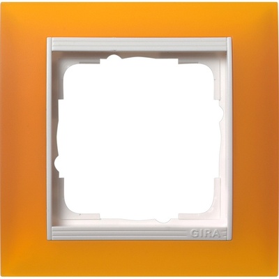Рамка Gira Event Opaque 1 п., матовый белый/матовый янтарный (021132)