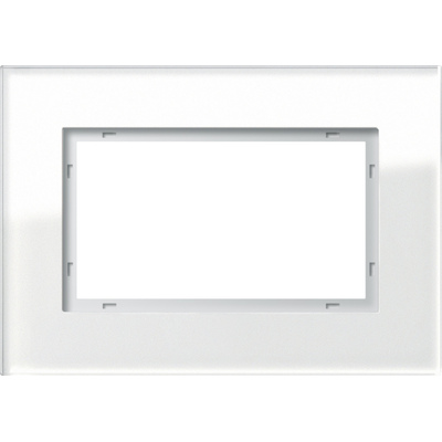 Рамка Gira Esprit 1,5 п., белое стекло (100112)