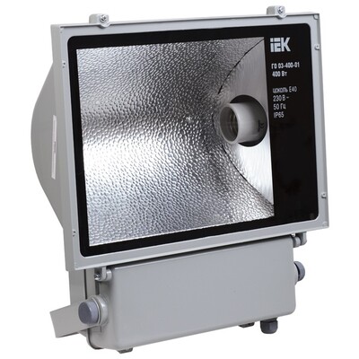 Прожектор IEK ГО03-400-01 400Вт E40, IP65, сірий (LPHO03-400-01-K03)