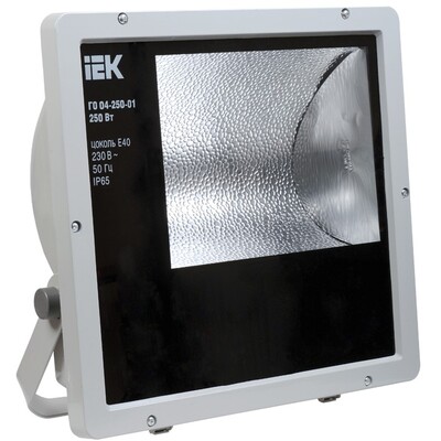 Прожектор IEK ГО04-250-01 250Вт E40, IP65, сірий (LPHO04-250-01-K03)