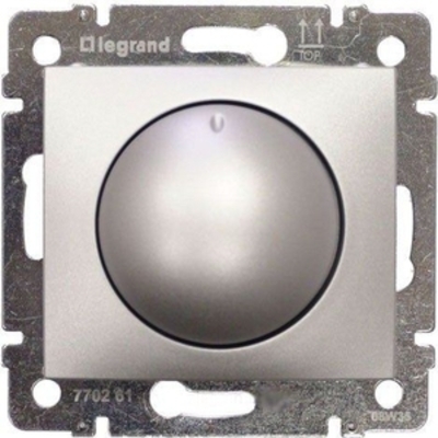 Светорегулятор Legrand Valena Classic 40...400 Вт, поворотный, алюминий (694348)