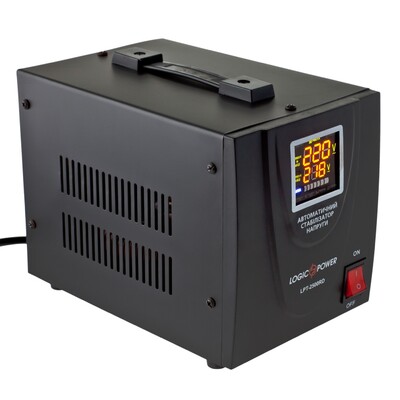 Стабилизатор напряжения LogicPower LPT-2500RD Black (4438)