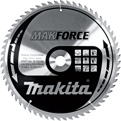 Пильный диск Makita MAKForce 355x30 60Т (B-08595)