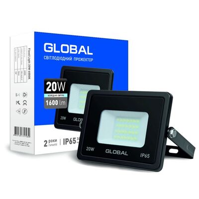 Прожектор Global Flood Light, 20W, 6000K (1-GBL-02-LFL-2060)