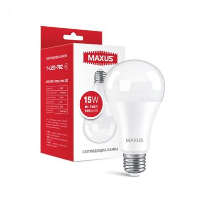 Лампа Maxus LED A70, 15W/840, E27 (1-LED-782)