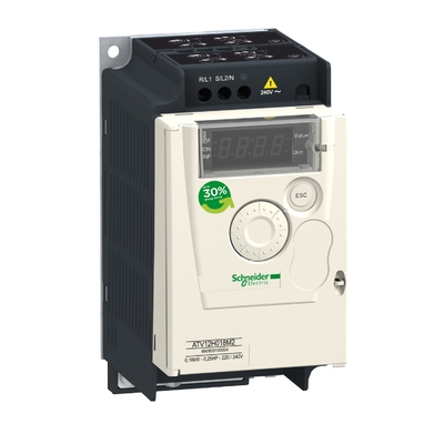 Частотный преобразователь Schneider Electric ATV12, 0.18 кВт, 1А (ATV12H018M2)