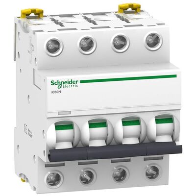 Автоматический выключатель Schneider Electric IC60N, 4P, 25A, C (A9F79425)
