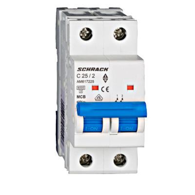 Автоматический выключатель Schrack Amparo 2P, C25, 4.5kA (AM617225--)