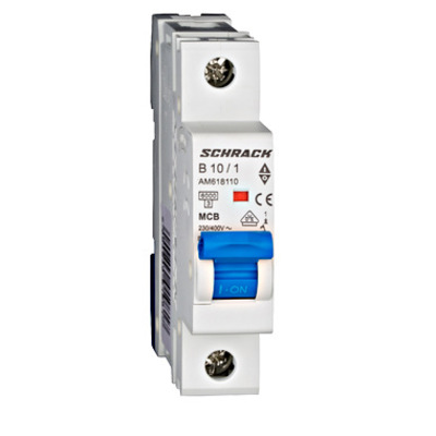 Автоматический выключатель Schrack Amparo 1P, B10, 4.5kA (AM618110--)