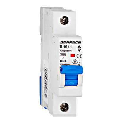 Автоматический выключатель Schrack Amparo 1P, B16, 4.5kA (AM618116--)