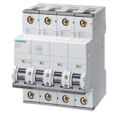 Автоматический выключатель Siemens 5SY4, 4P, 0.5A, C, 10 kA, для ж/д (5SY4405-7KK11)