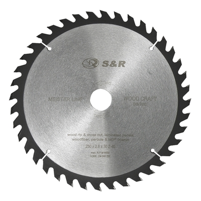 Пильный диск S&R WoodCraft Meister, 250х30 мм. (238040250)