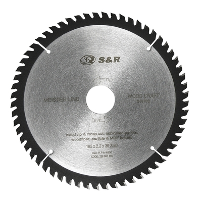 Пильный диск S&R WoodCraft Meister, 185х30 мм. (238060185)