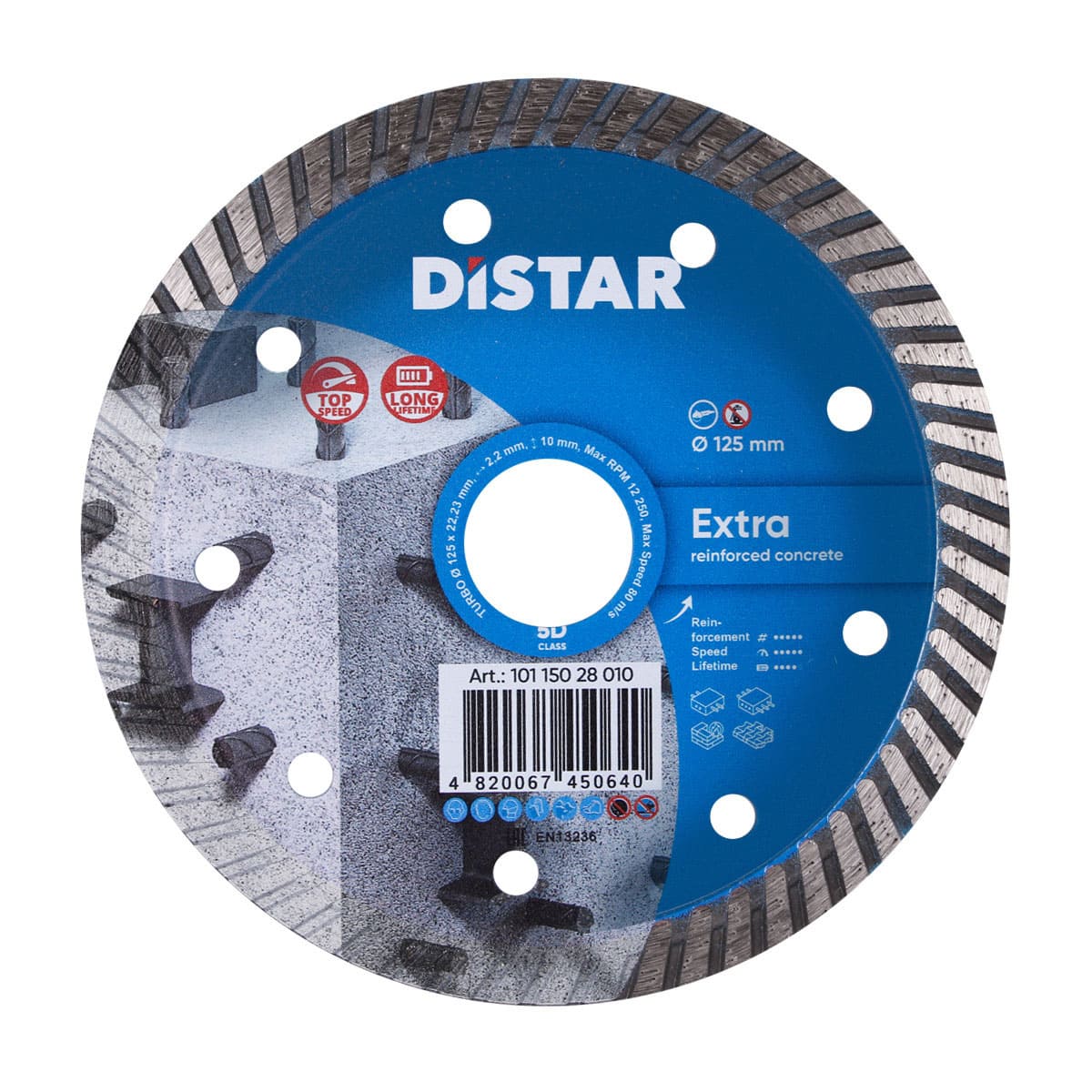 Круг алмазный DiStar 1A1R Turbo 125x2,2x10x22,23 Extra (10115028010)