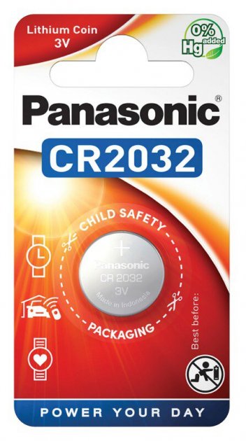 Батарейка Panasonic CR2032 BL1 (2032EL/1B)