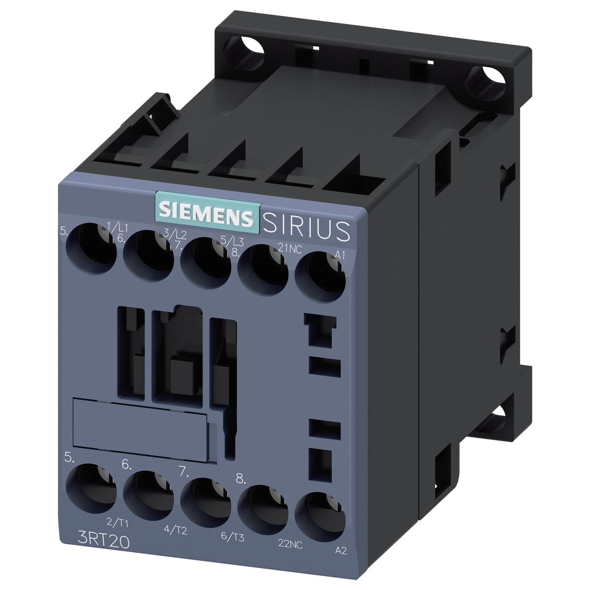Миниконтактор Siemens Sirius 3RT2 3P, 7А, 1NO, 480V/AC, винтовой зажим (3RT2015-1AV62)