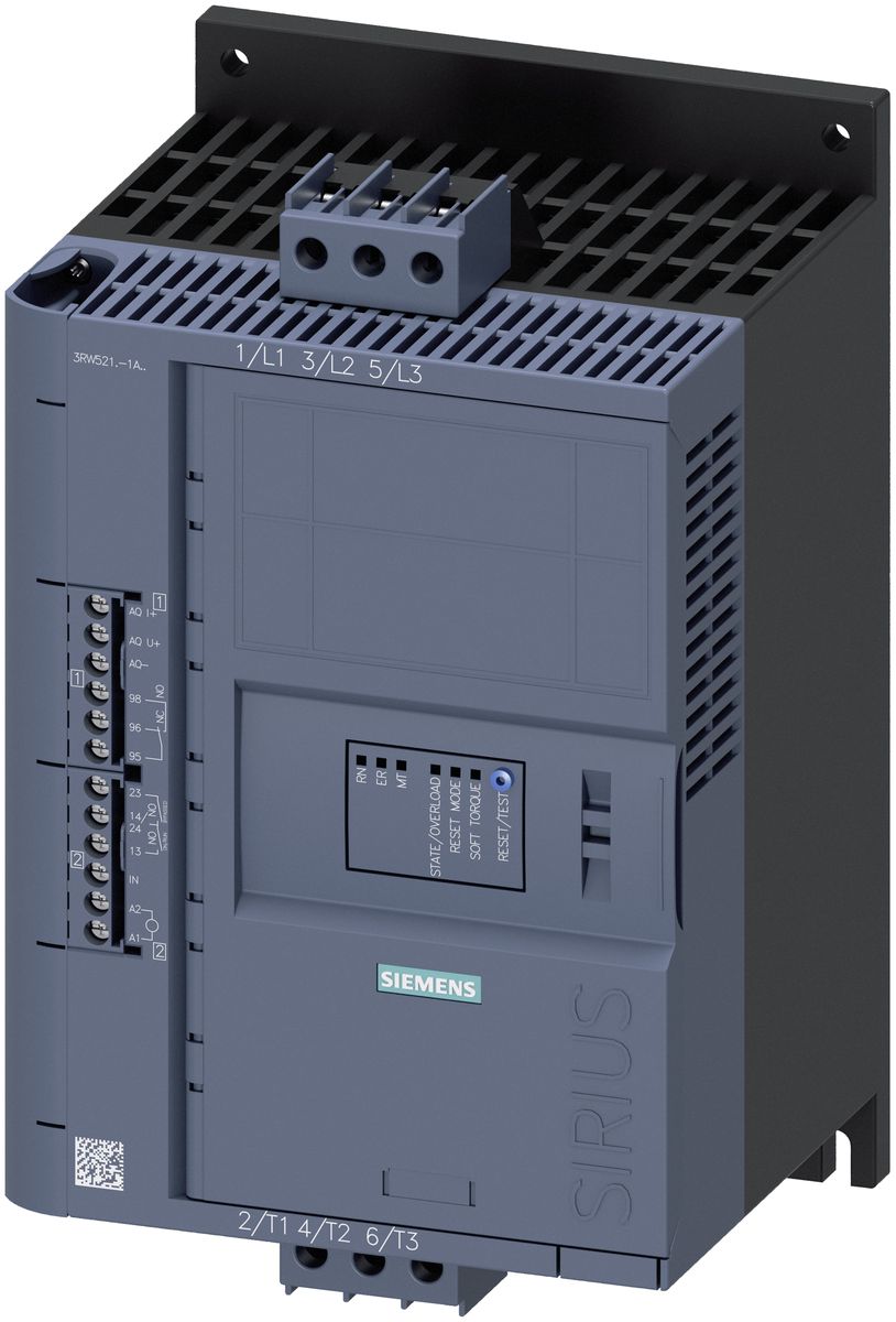 Плавный пуск Siemens Sirius 3RW52 32А, 24В, AC/DC, винтовые клеммы (3RW5216-1AC05)